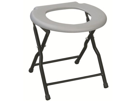 Simple Folding Steel Commode Chair