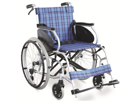 Ultralight Folding Wheelchair With Handle Brakes